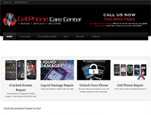 Tablet Screenshot of cellphonecarecenter.com